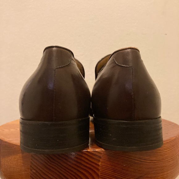 Artioli Classic Brown Leather Slip-On Dress Shoes